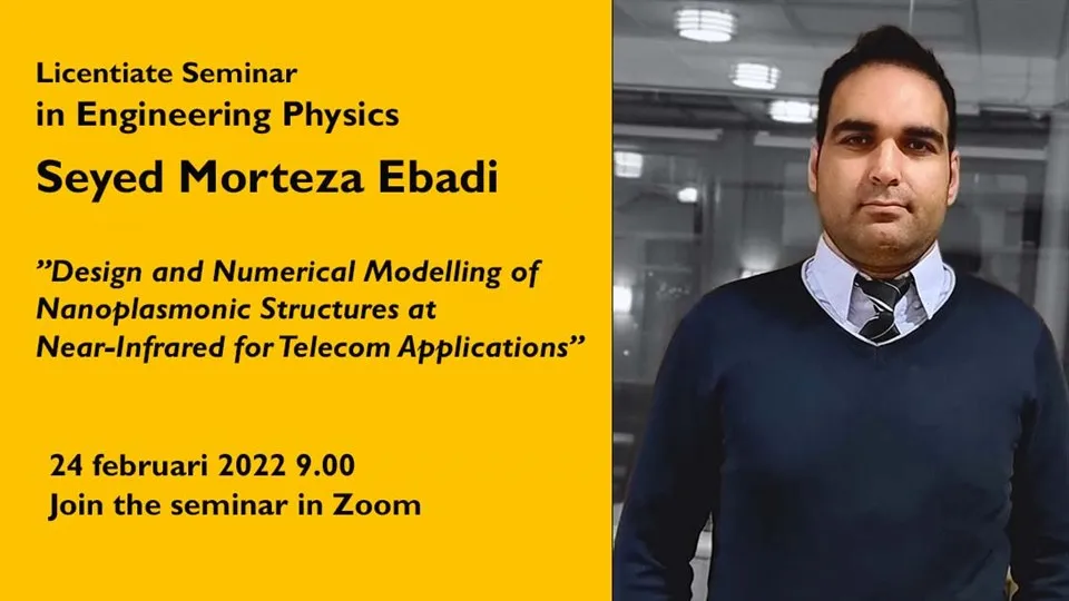 Banner Licentiate seminar Seyed Morteza Ebadi
