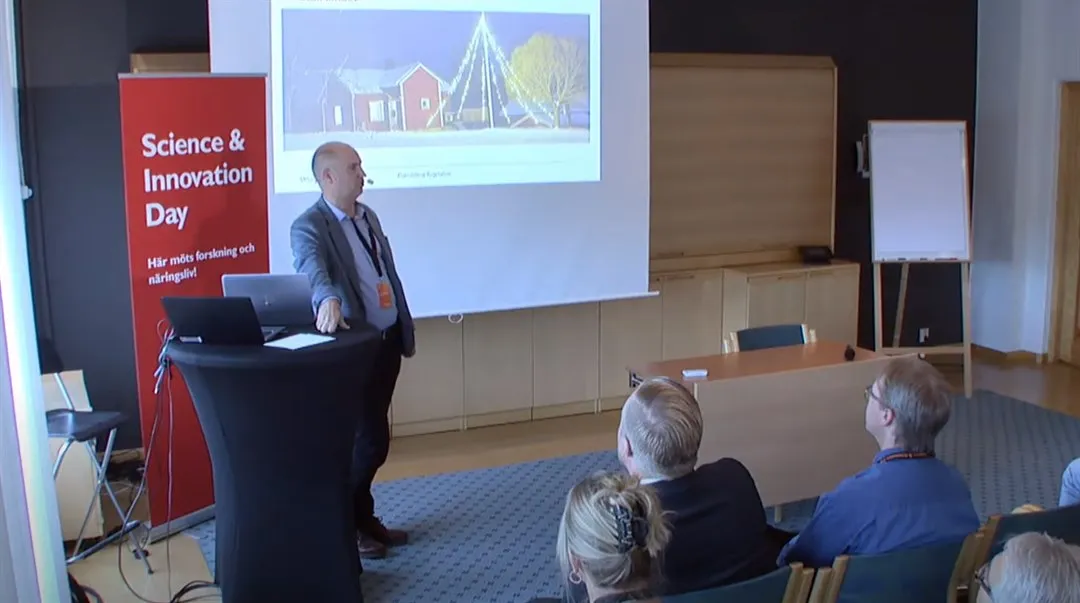  Professor Mårten Sjöström talar på Science and Innovartion Day 2019.