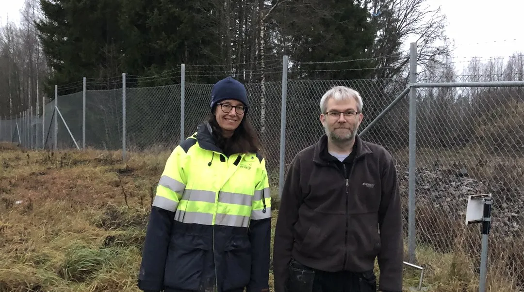 Rikard Hamrin STC och Rebecka Wreber, Sundsvall energi.