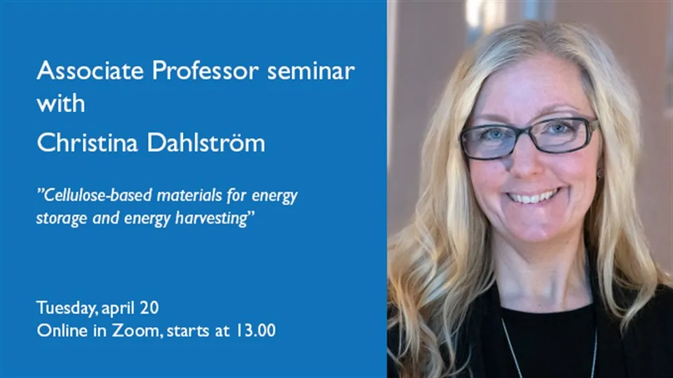Associated Professor seminar with Christina Dahlström