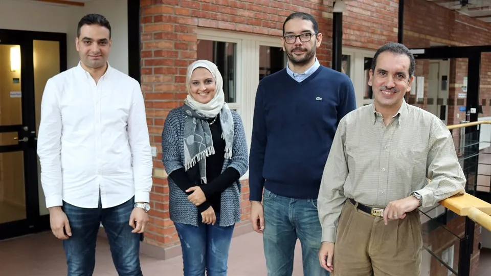 Dr. Mohamed Eldefrawy (Miun), PhD-student Miram Nabil, Dr. Karim G. Seddik and Dr. Yasser Gadallah from The American University in Cairo (AUC).