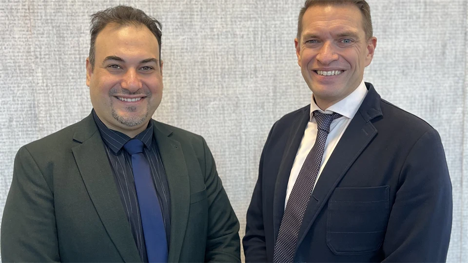 Lecture on November 25th on the international financial system. Pictured are Mustafa Nourallah and Anders Stenkrona