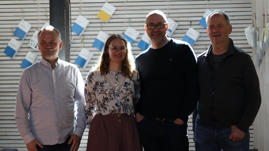 fr. v. Magnus Norgren, Malin Nejström, Håkan Edlund och Bo Andreasson