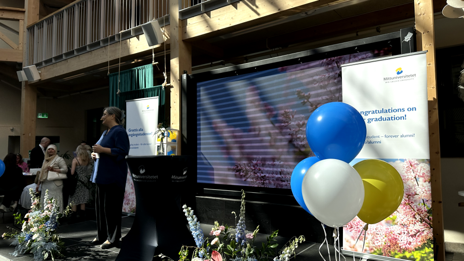 Moderator Erika Bergman.