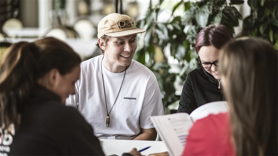 Studenter på Campus.
