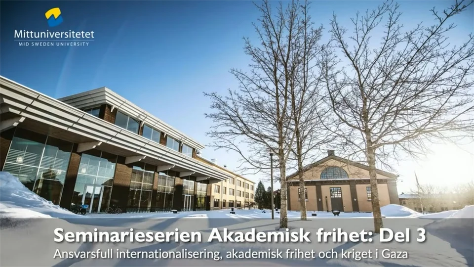 Skärmbild seminarieserie om Akademisk frihet