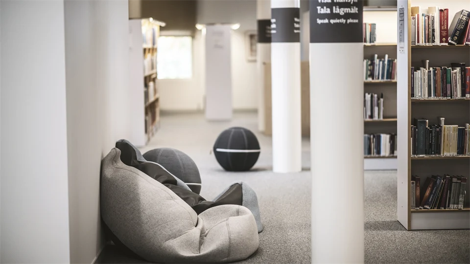 Studenter i campusmiljö.