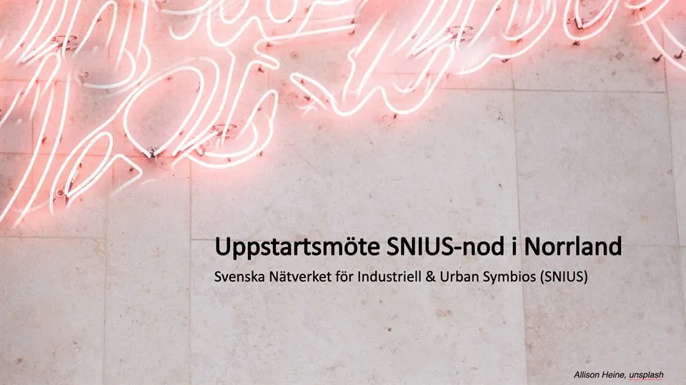 Kickoff för industriell symbios Norrland