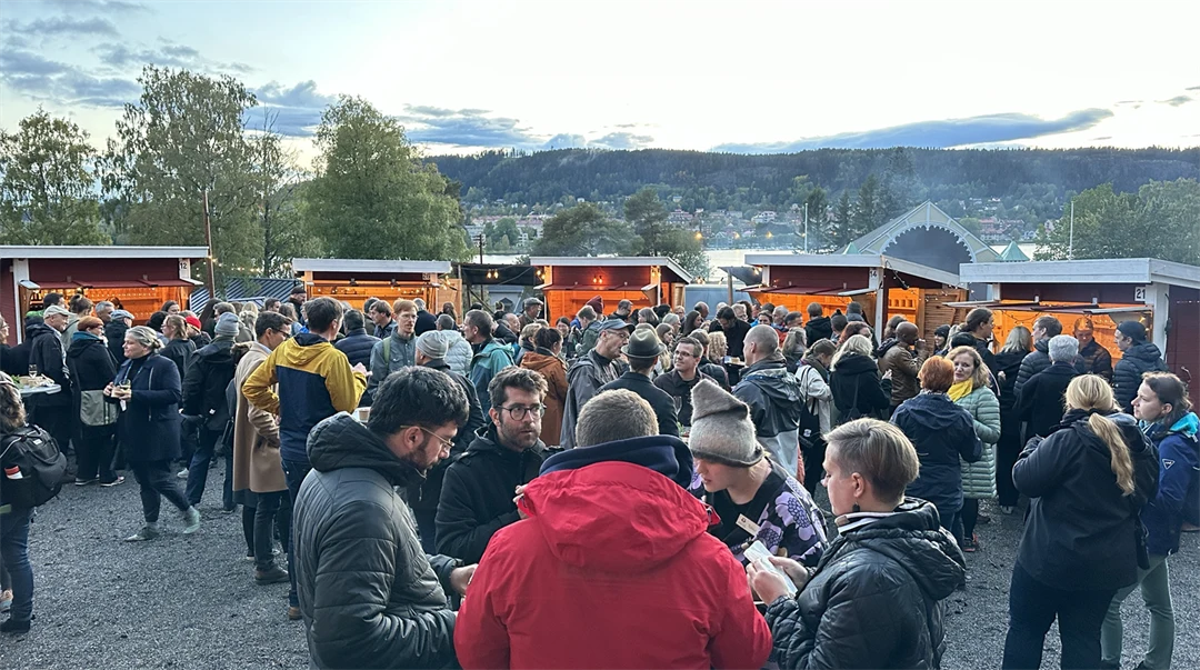 People at an outdoor event at Jamtli open-air museum in Östersund