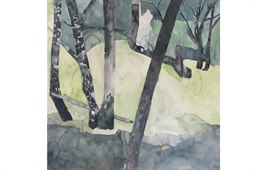 Titlarnas GPS-koordinater anger platserna för arkeologiska registreringarna av samiskt liv på Middagsfjället. I måleriet strävar jag mot en gestaltning av landskapets funktion som karta för den som känner sin plats.