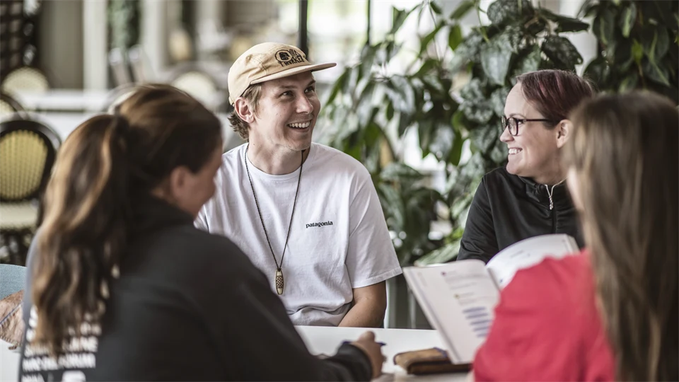 Studenter på Campus.