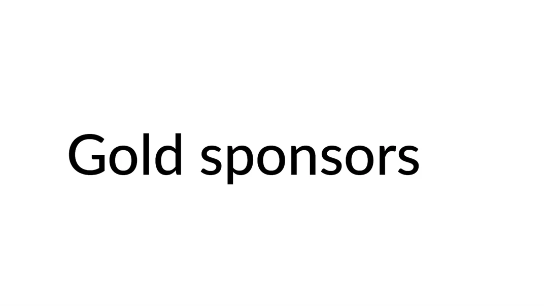 Gold sponsors