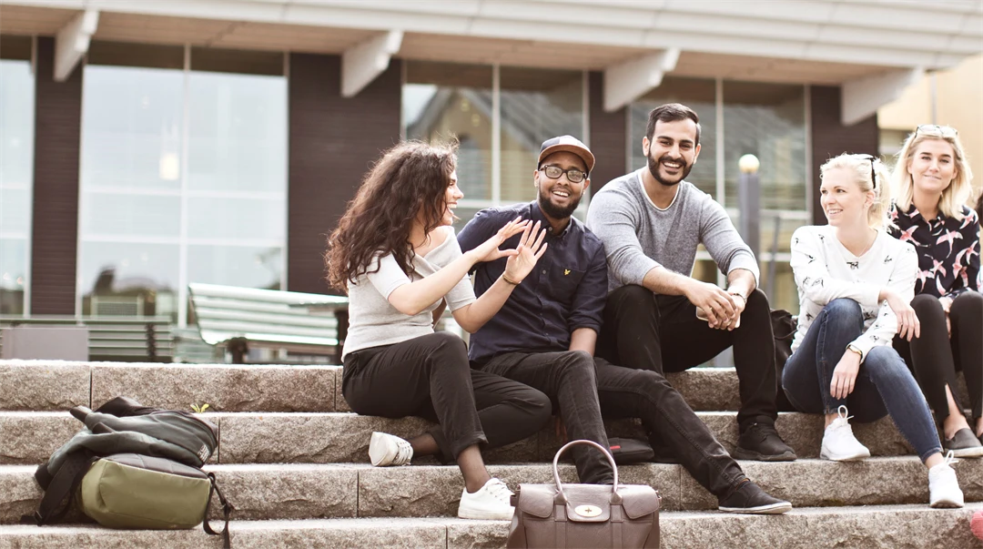 Studenter, utomhus, Östersund