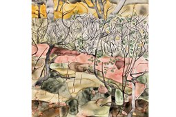 Titlarnas GPS-koordinater anger platserna för arkeologiska registreringarna av samiskt liv på Middagsfjället. I måleriet strävar jag mot en gestaltning av landskapets funktion som karta för den som känner sin plats.