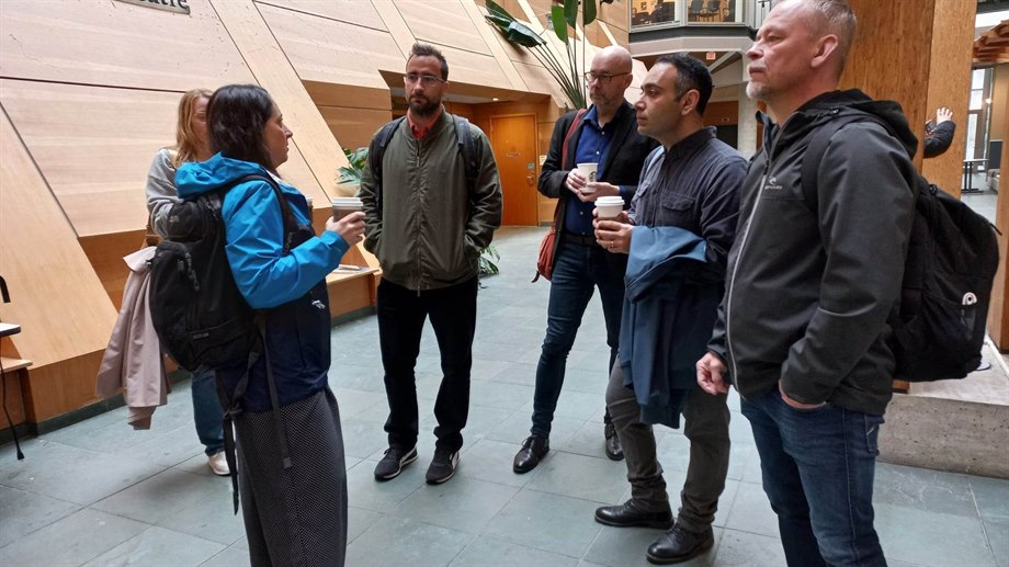 Fr.v. Bruno Medronho, Håkan Edlund, Alireza Eivazi, Magnus Norgren