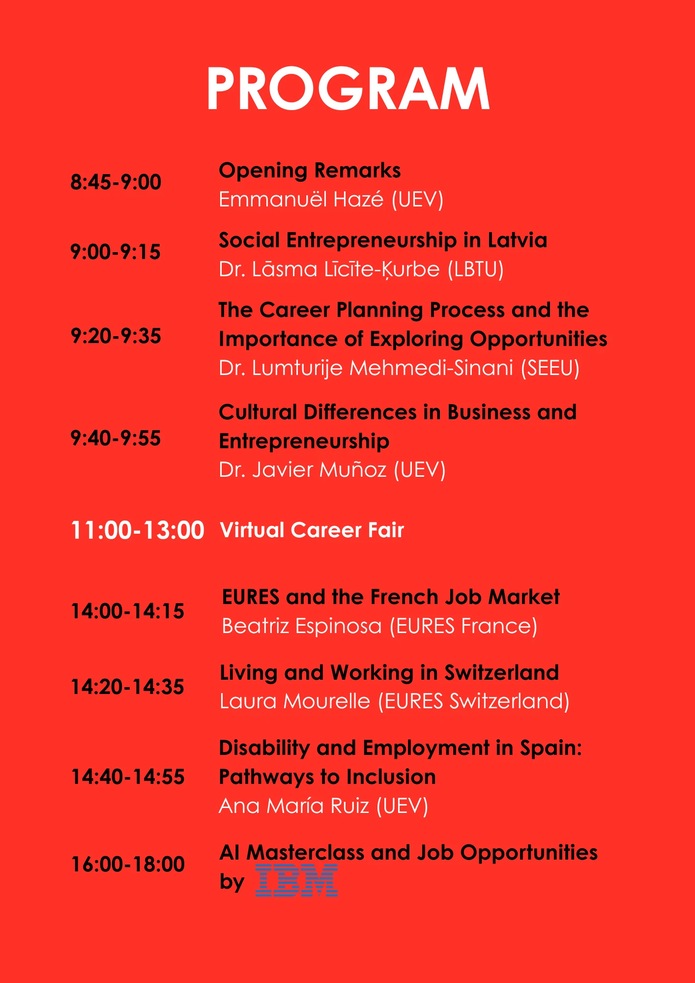 Programbeskrivning Talent Day