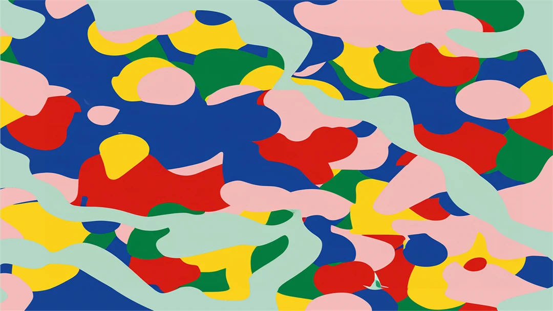 ABstrakt bild med olika färger