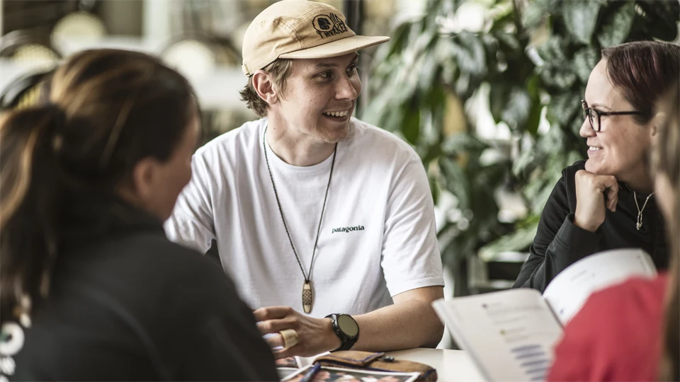 Studenter på Campus.