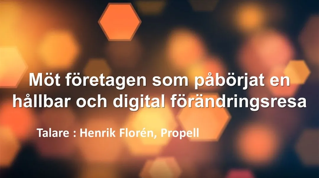 Möt företagen som påbörjat en hållbar och digital förändringsresa