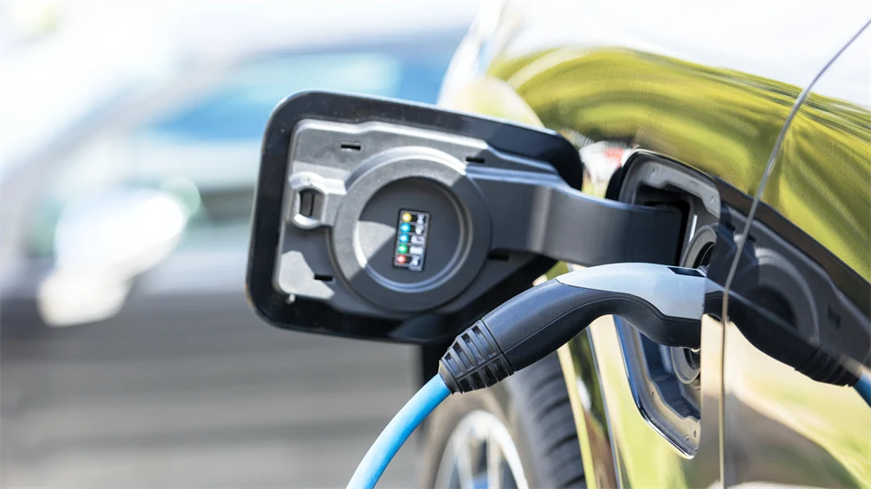 A car charger placed in a car