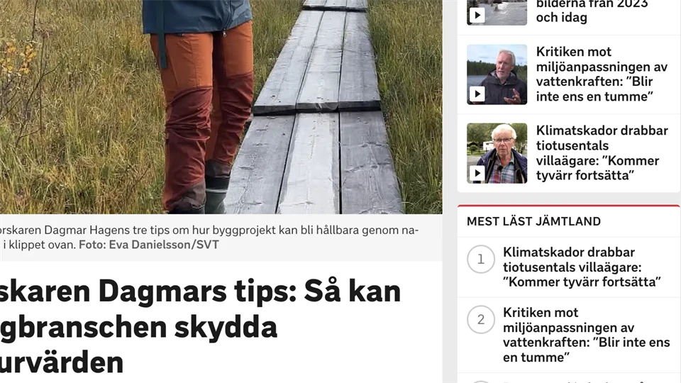 Fragment av webbsida/faksimil, ett par ben samt test