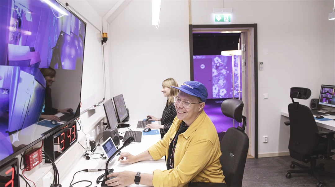 Kontrollrummet i RCR labbet, Mittuniversitetet 