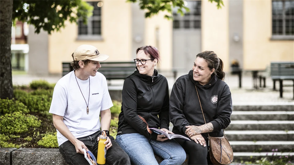 Studenter på Campus.