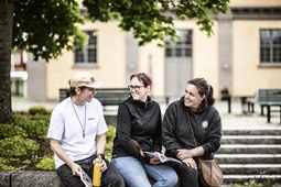 Studenter på Campus.