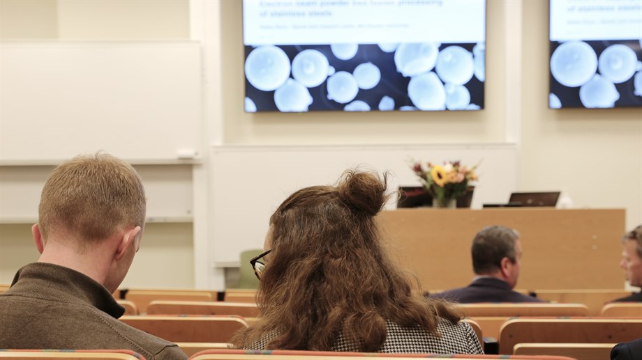 The audience at the dissertation