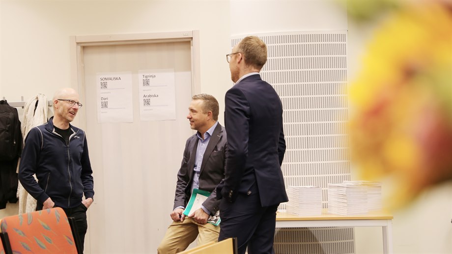 Stefan i samtal med Jonas Danvind och Lars-Erik Rännar