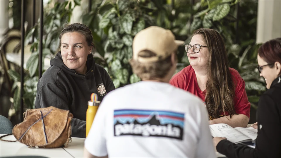 Studenter på Campus.