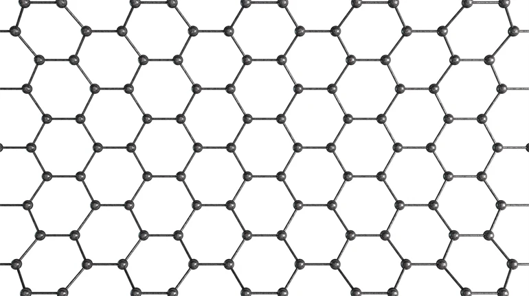 Meshstruktur i hexagonform.