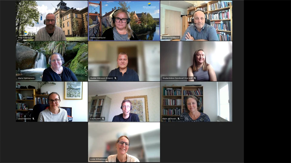 Ett kollage med människor, kvinnor och män i olika miljöer.