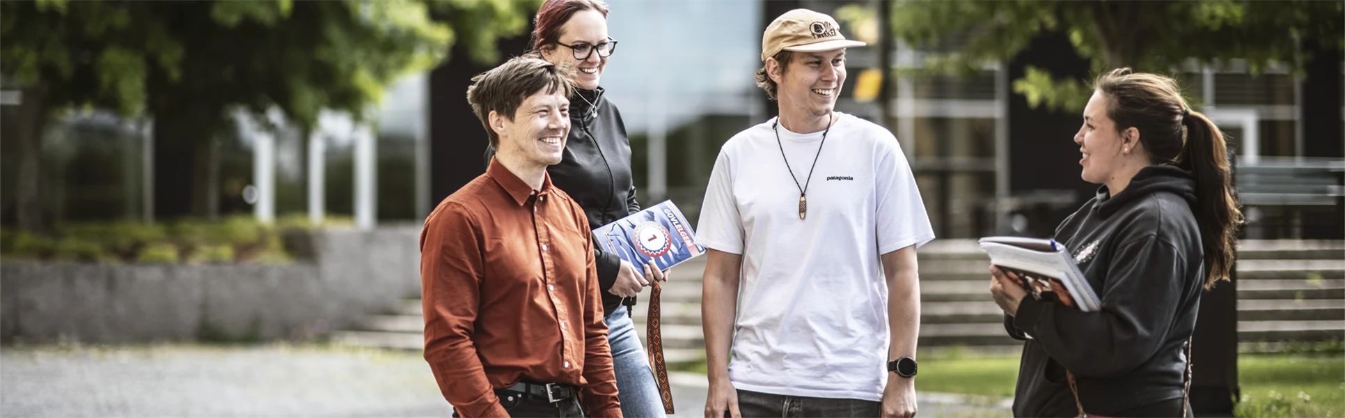 Studenter på Campus.