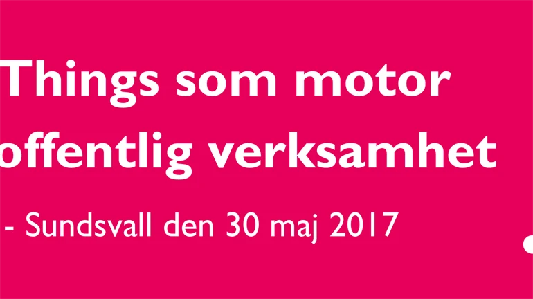 Internet of things offentliga rummet