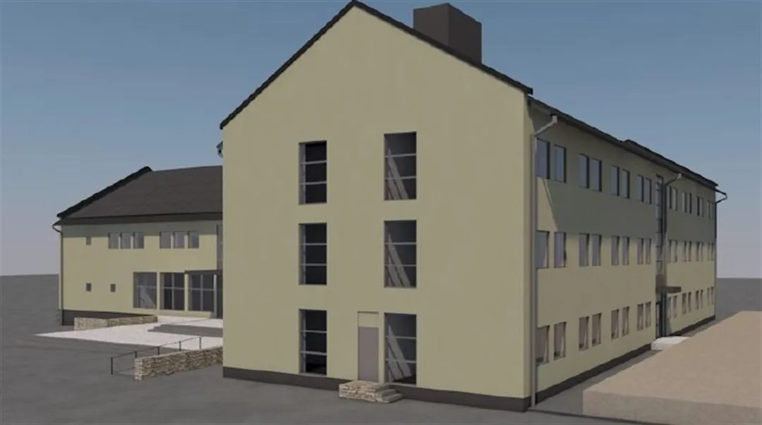 Illustration av nya hus O och K Campus Östersund