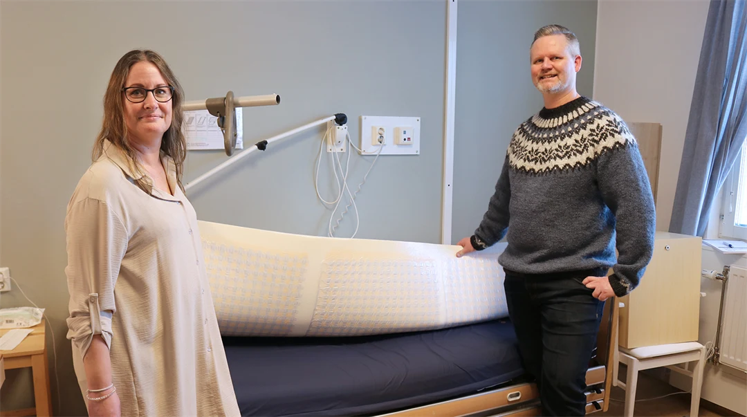 Sara Englund Sundsvalls kommun och Johan Sidén test på vårdboende