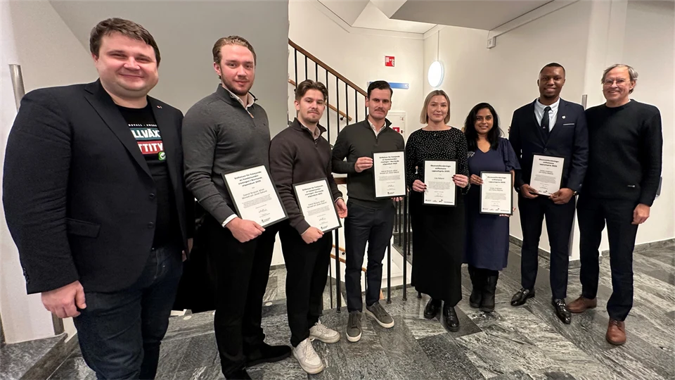 Annual scholarship awards with scholarship recipients at CER