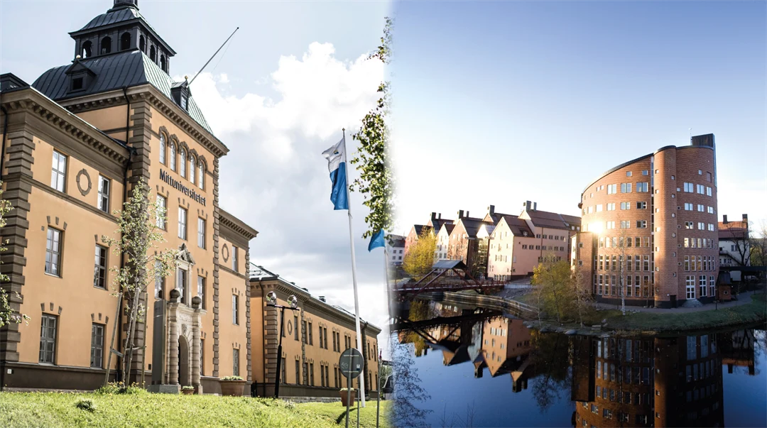 Kollage av två bilder på hus.