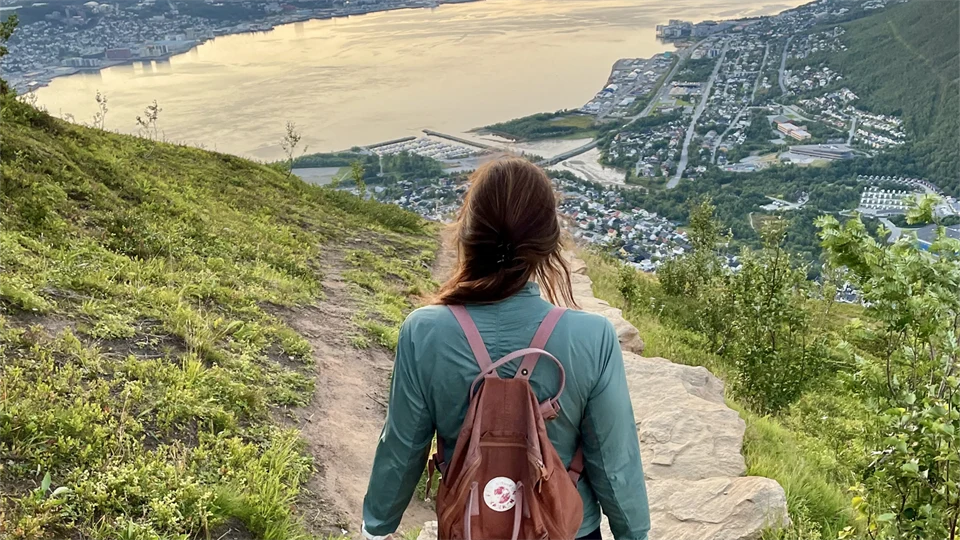 Linnéa on exchange studies at UiT, Trömsö, Norway