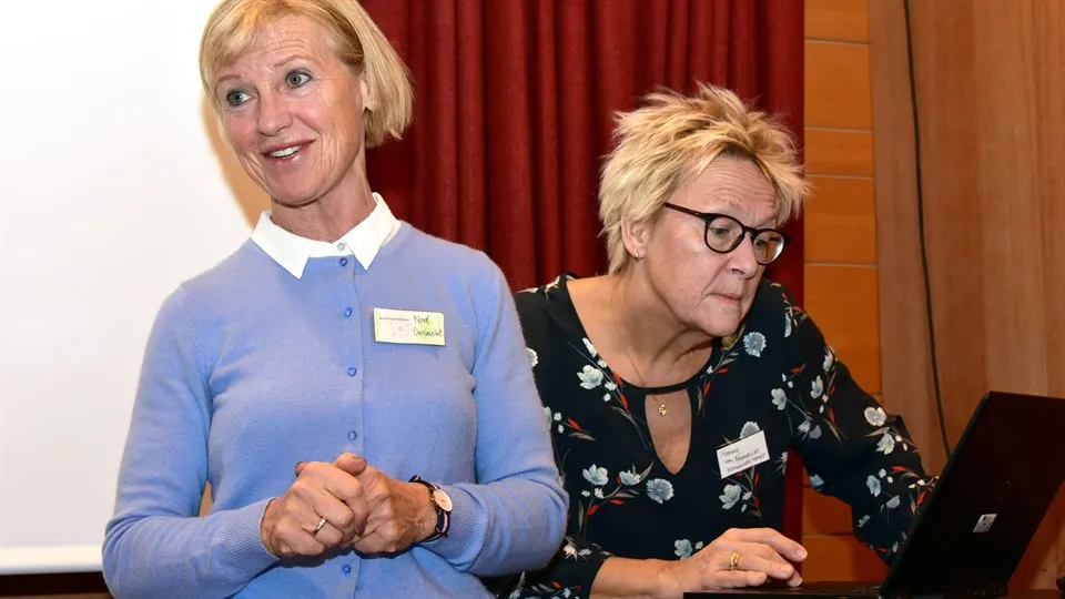 Prosjektlederne Britt Paula Mørkved og Yvonne von Friedrichs