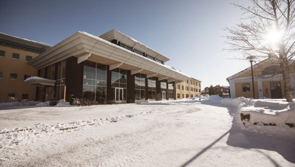Vinterexteriör Campus Östersund