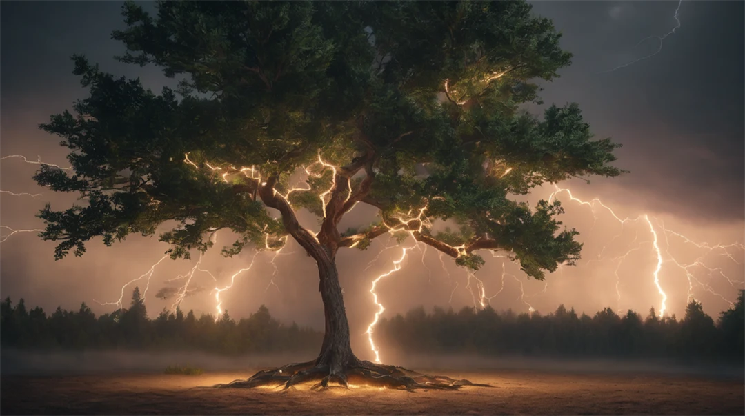 Tree with lightning