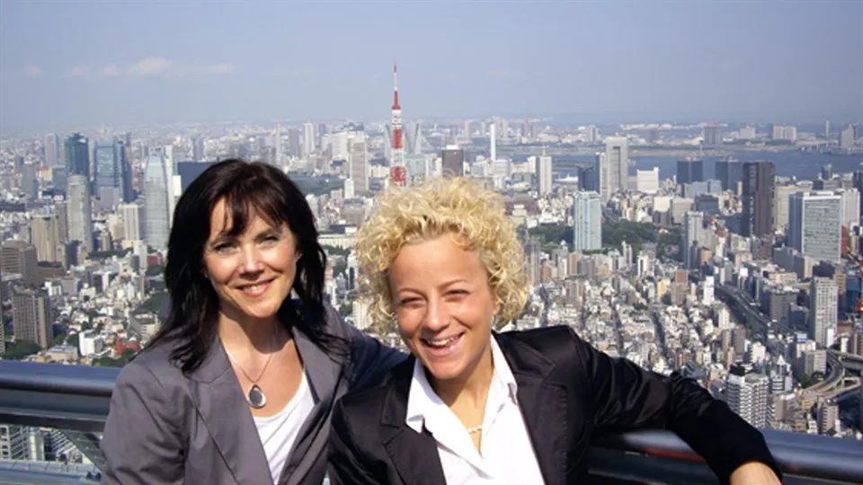 Kristina Brink och Anna-Sara Fagerholm i Japan
