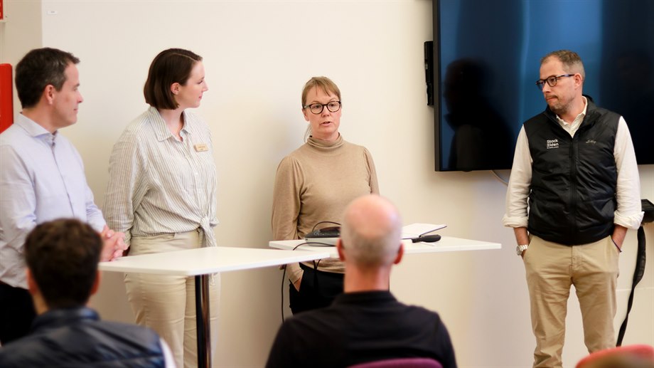 A panel discussion between Mattias O'Nils, Amelie Rahbek, Mona Swartling and Bengt Myhrman