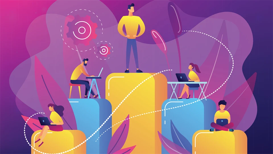 Illustration av hierarki