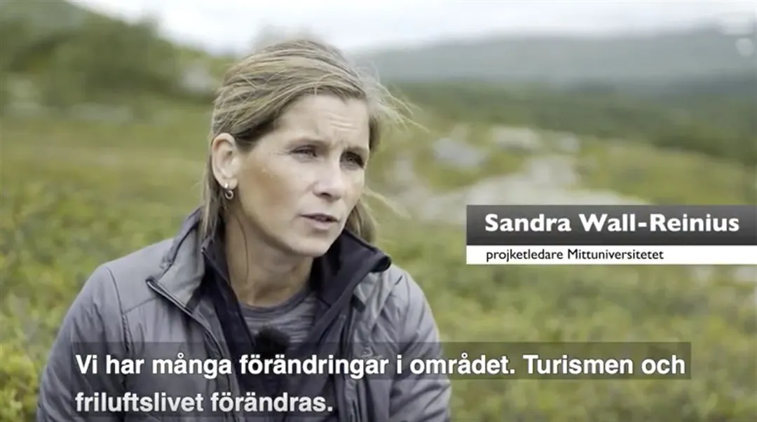 Sandra Wall Reinius skärmdump storslagna fjäll