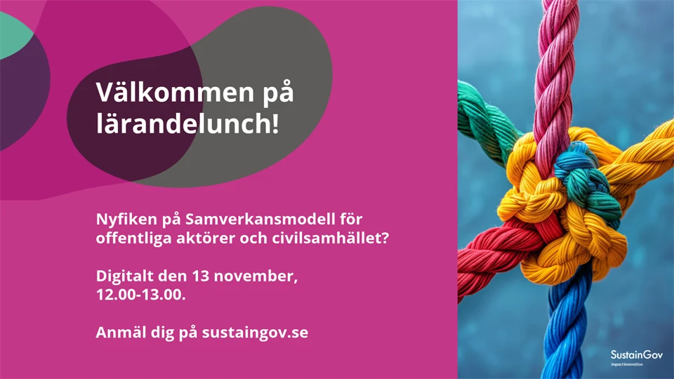 Inbjudan till lärandelunch 13/11 2025