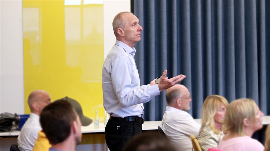 Peter Vomacka från Samling Näringsliv var med och arrangerade eventet.