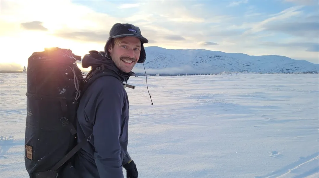 Fredrik Olausson,i ett vintrigt landskap